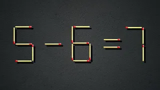 Move only 1 stick to make equation correct | Matchstick Puzzle #13