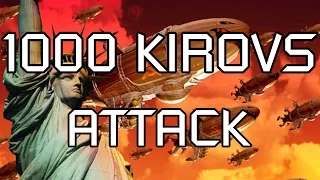 Red Alert 2 - 1000 Kirov Airships Attack