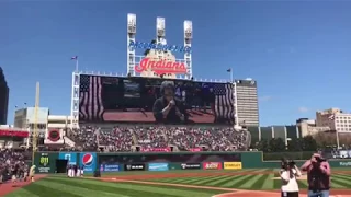 Kerry Renner - National Anthem at Indians game - 9/8/2017