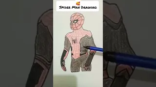 Spider Man 🕷️ Homecoming drawing 🥰🥰 |#shorts #youtubeshorts #Art #spiderman