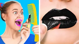 MAKEUP HACKS TO LOOK LIKE A MILLION DOLLARS! || Funny Beauty Tips by 123 Go! GENIUS