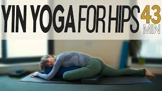 Yin Yoga for the Hips - 40 minute Yin Yoga Sequence for Tension Release - Yoga with Heini