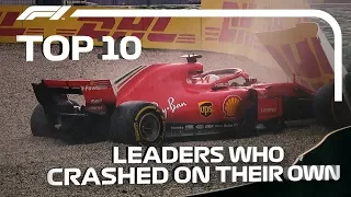 Top 10 Times The Race Leader Crashed On His Own