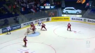 IIHF WC 2011. PR. Group B. Belarus — France 1:2 OT