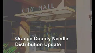 Interim City Manager presentation on proposed needle distribution - March 5, 2024