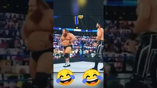 #WWE funny moment Otis stomach Bomb 😂😂