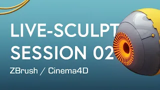 3D Live-Sculpt Session 02 - ZBrush | Cinema4D | Photoshop