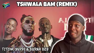 “MONDAY, ITALAWA”🤪🥃| Nigerian🇳🇬 reacts to TiToM, Yuppe & Burna Boy - Tshwala Bam Remix (Ft. S.N.E)🇿🇦