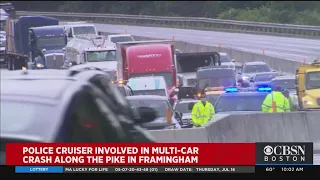 Crash Involving State Trooper Causes Major Delays On Mass Pike