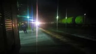 Электропоезд ЭД4М-0353 Рекс прибытие станция Нара 21.11.2014