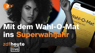 Ex-GNTM-Model Julianna Townsend testet den Wahl-O-Mat | ZDFheute live – Wahl in Rheinland-Pfalz