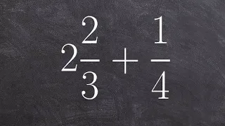 Learn how to add a mixed number to a fraction with unlike denominators