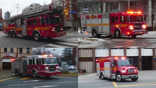 Fire trucks responding compilation - month of December 2022