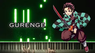 Gurenge - Demon Slayer: Kimetsu no Yaiba - Piano Cover - Tutorial