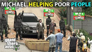 MICHAEL ELECTION PARTY HELPING POOR PEOPLE l Gujjar Giving Free Biryani l GTA 5 MAFIA SERIES # 32