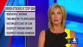 Driver attacked at stop sign