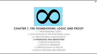 Discrete Math 1.4 Predicates and Quantifiers