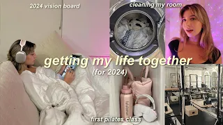 getting my life together ♡ 2024 RESET, first pilates class, new routine & habits