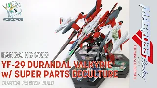 [Custom Painted Build] HG 1/100 YF-29 Durandal Valkyrie Super Parts Deculture Alto Saotome Use