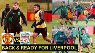 Hojlund,Maguire,Martinez,Shaw,Mount,Mainoo | Man United training & injury updates ahead of Liverpool