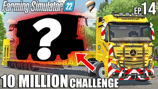 MEGA BUY HARVESTER $$$ + HEAVY TRANSPORT | 10 Million CHALLENGE | Farming Simulator 22