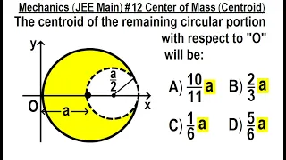 JEE Main Physics Mechanics #12 Center of Mass (Centroid)