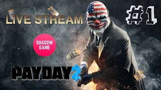 Стрим Payday 2!💣Пробуем себя в ограблениях!😎Часть #1 #stream #gamestreaming #shadowgame