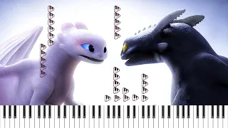 How To Train Your Dragon: The Hidden World - Together From Afar - Piano