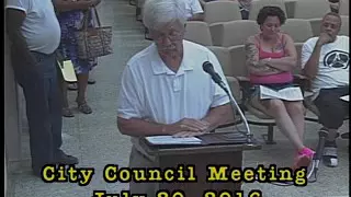 City Council Meeting 2016-07-20