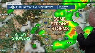 Large hail, tornadoes possible in northeast Colorado Thursday