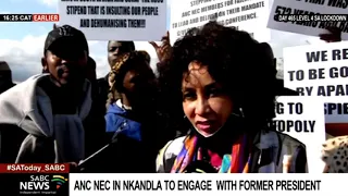 Minister Sisulu is part of an ANC NEC delegation sent to talk with former president Zuma