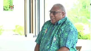 Fijiana Drua Rugby Team presents Itautau to President, Ratu Wiliame Katonivere