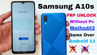 Samsung A10s FRP Bypass Android 11 Without Pc || Samsung A10s (SM-A107F) FRP/Google Lock Bypass U8