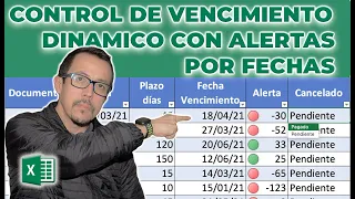 ☑️ Cómo crear un #CONTROL de #VENCIMIENTOS con #ALERTAS 🚦dependiendo de la #FECHA Y EL #PAGO 💵