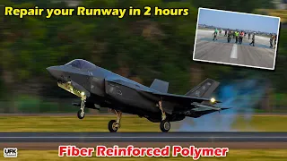 Enemy Destroys your Runway. Repair it in Just 2 Hours. Use "Fiber Reinforced Polymer" Mats.