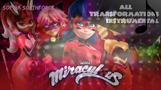 Miraculous Ladybug All Transformations Instrumental SEASON 1 - 3!