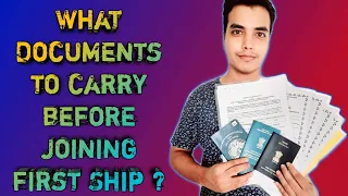 Basic Documents required to carry before joining first Ship | First time joining | Merchant Navy