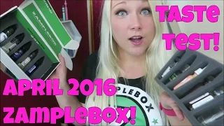 1ST EVER ZAMPLEBOX TASTE TESTING! ENTIRE BOX! | TiaVapes Review