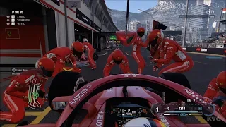 F1 2018 - Circuit de Monaco - PIT Stop Gameplay (PC HD) [1080p60FPS]