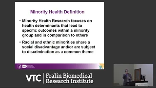 The Science of Minority Health and Health Disparities: NIMHD Perspective