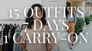 Packing Light: 15 Outfits, 7 Days, 1 Carry-on - Travel Capsule