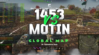 WOT | 1453 vs MOTIN | GLOBAL MAP CLAN WARS