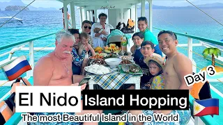 Russian Family Amazing Island Tour at El Nido Palawan 🇷🇺🇵🇭