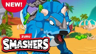 SMASHERS! Attack of the Space Dino | T-Rex Battle - Series Episode 1 | Kids Cartoons | Zuru