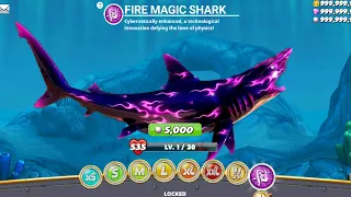 BIG DARK MAGIC SHARK NEW SKIN COMING SOON - BIG SHARK - HUNGRY SHARK WORLD GAMEPLAY