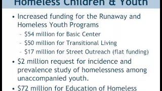 President's Budget Proposal: Overview and Impact on Homelessness