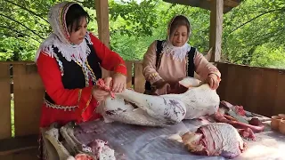 Cooking Ostrich , The Biggest Bird in The World ☆ Village Recipes ☆ 4K