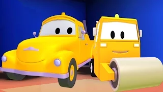 Odtahový vůz Tom a Parní válec | Animák z prostředí staveniště s auty a nákladními vozy (pro děti)