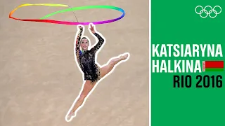 Colorful Ribbon Performance from Katsiaryna Halkina at Rio 2016!