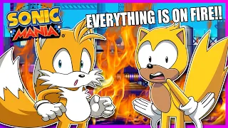 RAY SETS FIRE TO EVERYTHING!!! Ray & Tails play Sonic Mania